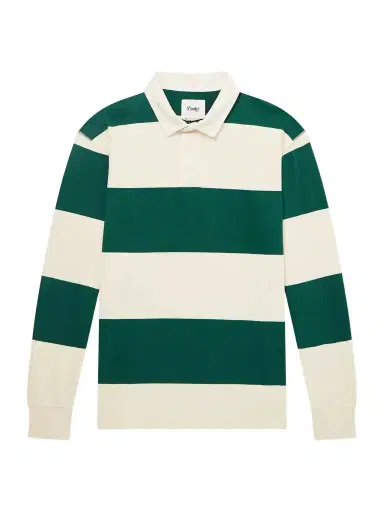 Drake's Stripe Cotton-Jersey Polo Shirt - Men | Thumbnail 1 Drake's Stripe Cotton-Jersey Polo Shirt - Men | Thumbnail 1