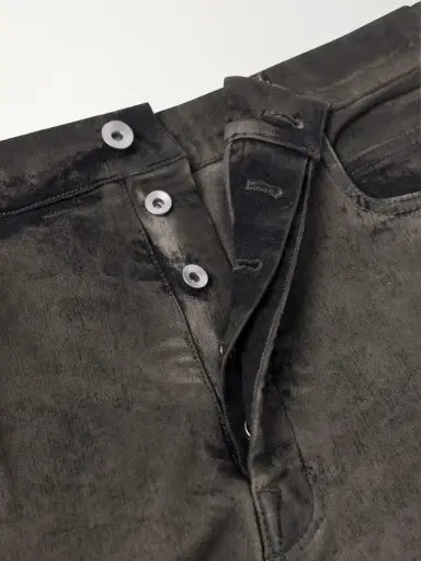 Rick Owens Bolan Frayed Baggy Bootcut Jeans - Men | Thumbnail 6 Rick Owens Bolan Frayed Baggy Bootcut Jeans - Men | Thumbnail 6