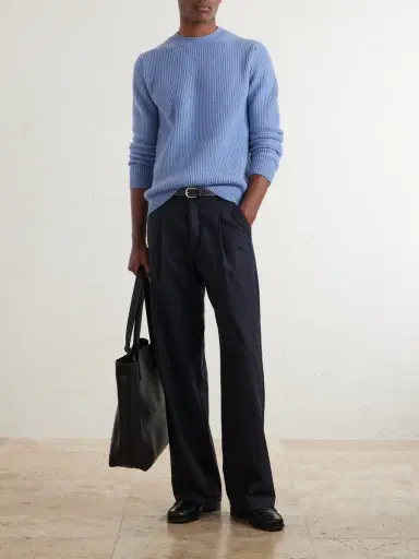 Slowear Slim-Fit Ribbed Wool Sweater - Men | Thumbnail 2 Slowear Slim-Fit Ribbed Wool Sweater - Men | Thumbnail 2