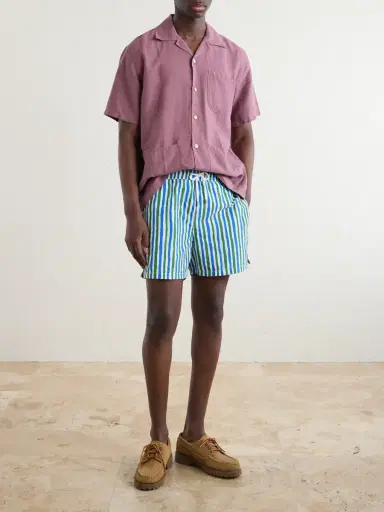 Drake's Camp-Collar Linen Shirt - Men | Thumbnail 2 Drake's Camp-Collar Linen Shirt - Men | Thumbnail 2