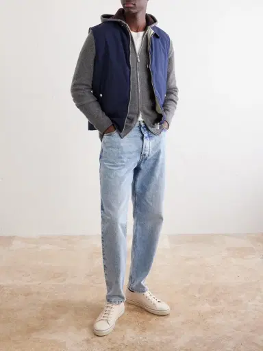 ELEVENTY Ribbed Cashmere Zip-Up Hoodie - Men | Thumbnail 2 ELEVENTY Ribbed Cashmere Zip-Up Hoodie - Men | Thumbnail 2