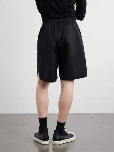Rick Owens Boxer Straight-Leg Cotton-Blend Canvas Drawstring Shorts - Men | Thumbnail 4 Rick Owens Boxer Straight-Leg Cotton-Blend Canvas Drawstring Shorts - Men | Thumbnail 4