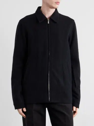 Rick Owens Brad Virgin Wool Zip-up Jacket - Men | Thumbnail 3 Rick Owens Brad Virgin Wool Zip-up Jacket - Men | Thumbnail 3
