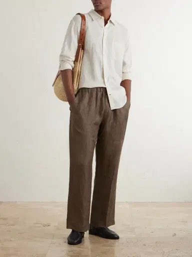 Frescobol Carioca Telles Striped Linen Shirt - Men | Thumbnail 2 Frescobol Carioca Telles Striped Linen Shirt - Men | Thumbnail 2