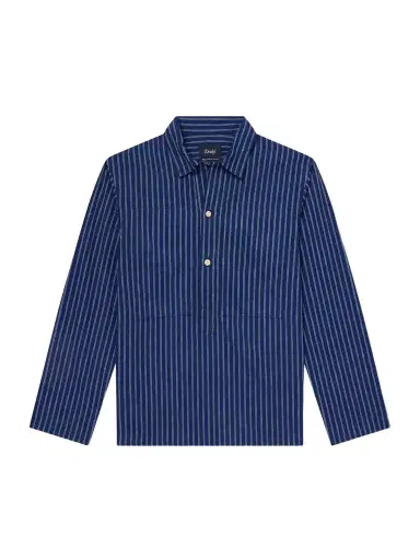 Drake's Striped Cotton Polo Shirt - Men | Thumbnail 1 Drake's Striped Cotton Polo Shirt - Men | Thumbnail 1