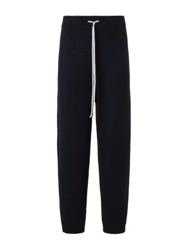 Rick Owens Straight-Leg Knitted Cashmere-Blend Sweatpants - Men | Thumbnail 1 Rick Owens Straight-Leg Knitted Cashmere-Blend Sweatpants - Men | Thumbnail 1