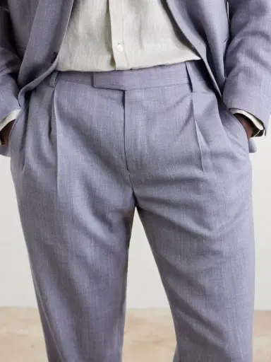 MR P. Straight-Leg Pleated Wool, Silk and Linen-Blend Suit Trousers - Men | Thumbnail 5 MR P. Straight-Leg Pleated Wool, Silk and Linen-Blend Suit Trousers - Men | Thumbnail 5