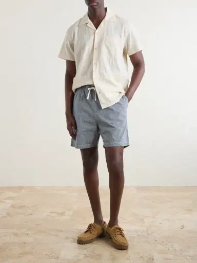 Drake's Camp-Collar Linen Shirt - Men | Thumbnail 2 Drake's Camp-Collar Linen Shirt - Men | Thumbnail 2