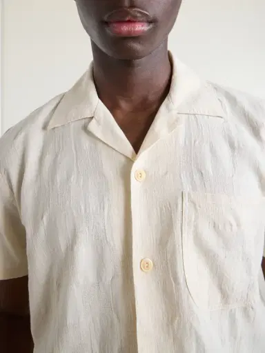 Drake's Camp-Collar Linen Shirt - Men | Thumbnail 5 Drake's Camp-Collar Linen Shirt - Men | Thumbnail 5