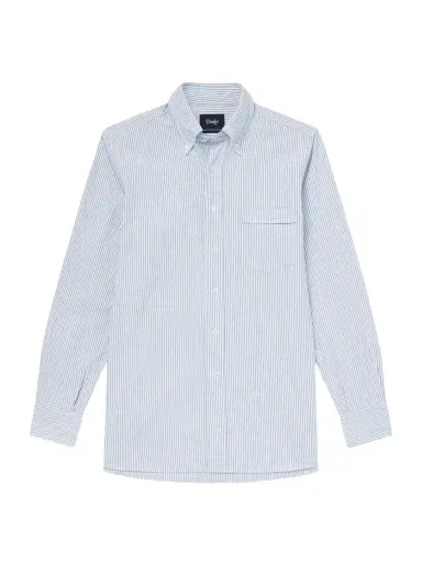 Drake's Button-Down Collar Striped Cotton Shirt - Men | Thumbnail 1 Drake's Button-Down Collar Striped Cotton Shirt - Men | Thumbnail 1