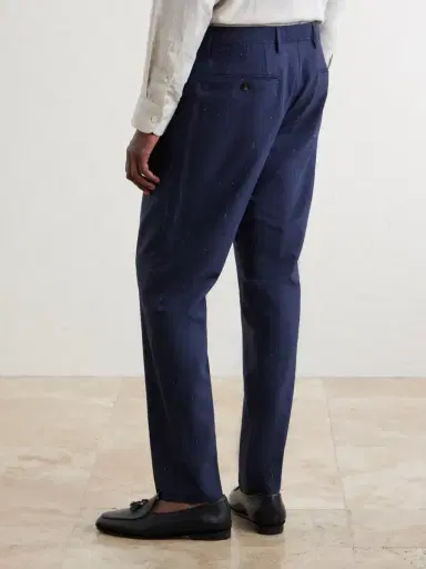 MR P. Slim-Fit Pleated Wool and Silk-Blend Dupioni Suit Trousers - Men | Thumbnail 4 MR P. Slim-Fit Pleated Wool and Silk-Blend Dupioni Suit Trousers - Men | Thumbnail 4
