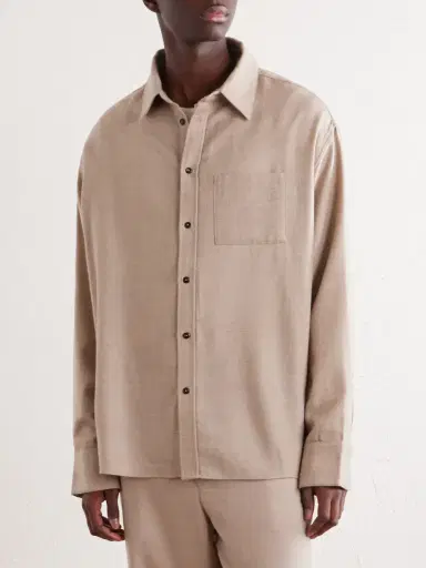 The Elder Statesman Wool and Cashmere-Blend Shirt - Men | Thumbnail 3 The Elder Statesman Wool and Cashmere-Blend Shirt - Men | Thumbnail 3