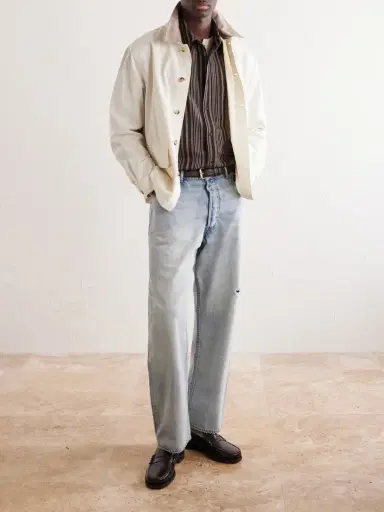 Frame Suede-Trimmed Cotton-Blend Jacket - Men | Thumbnail 2 Frame Suede-Trimmed Cotton-Blend Jacket - Men | Thumbnail 2
