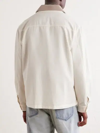 Frame Suede-Trimmed Cotton-Blend Jacket - Men | Thumbnail 4 Frame Suede-Trimmed Cotton-Blend Jacket - Men | Thumbnail 4