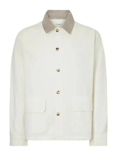 Frame Suede-Trimmed Cotton-Blend Jacket - Men | Thumbnail 1 Frame Suede-Trimmed Cotton-Blend Jacket - Men | Thumbnail 1