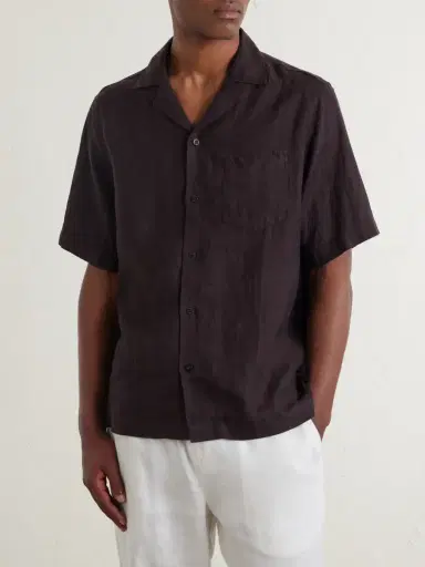Frescobol Carioca Angelo Camp-Collar Linen Shirt - Men | Thumbnail 3 Frescobol Carioca Angelo Camp-Collar Linen Shirt - Men | Thumbnail 3