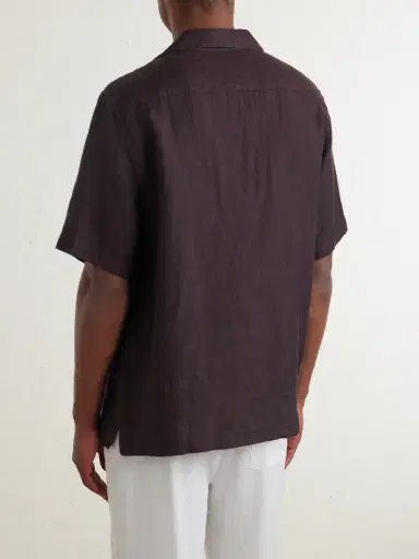Frescobol Carioca Angelo Camp-Collar Linen Shirt - Men | Thumbnail 4 Frescobol Carioca Angelo Camp-Collar Linen Shirt - Men | Thumbnail 4