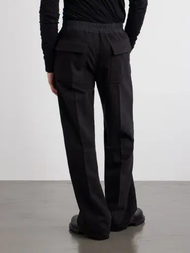 Rick Owens Dietrich Straight-Leg Cotton-Twill Drawstring Trousers - Men | Thumbnail 4 Rick Owens Dietrich Straight-Leg Cotton-Twill Drawstring Trousers - Men | Thumbnail 4