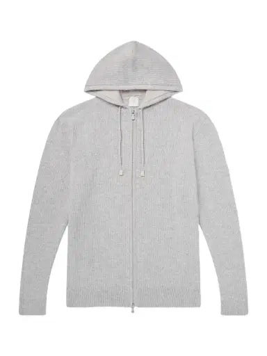 ELEVENTY Ribbed Cashmere Zip-Up Hoodie - Men | Thumbnail 1 ELEVENTY Ribbed Cashmere Zip-Up Hoodie - Men | Thumbnail 1