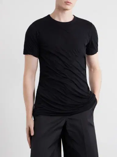 Rick Owens Double Cotton T-Shirt - Men | Thumbnail 3 Rick Owens Double Cotton T-Shirt - Men | Thumbnail 3