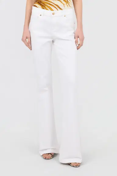 Roberto Cavalli Denim Trousers in Cotton | Thumbnail 2 Roberto Cavalli Denim Trousers in Cotton | Thumbnail 2