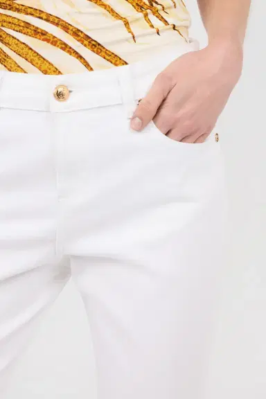 Roberto Cavalli Denim Trousers in Cotton | Thumbnail 4 Roberto Cavalli Denim Trousers in Cotton | Thumbnail 4