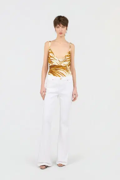 Roberto Cavalli Denim Trousers in Cotton | Thumbnail 6 Roberto Cavalli Denim Trousers in Cotton | Thumbnail 6