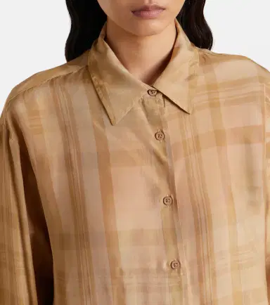 The Frankie Shop Peri checked twill shirt | Thumbnail 2 The Frankie Shop Peri checked twill shirt | Thumbnail 2