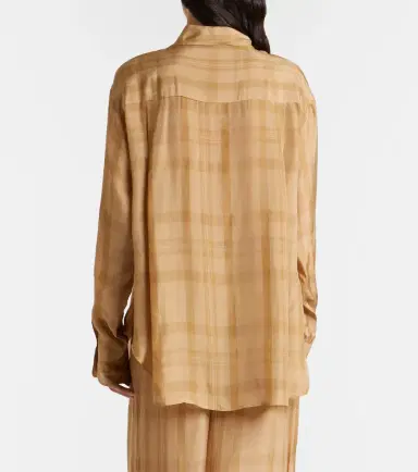 The Frankie Shop Peri checked twill shirt | Thumbnail 5 The Frankie Shop Peri checked twill shirt | Thumbnail 5