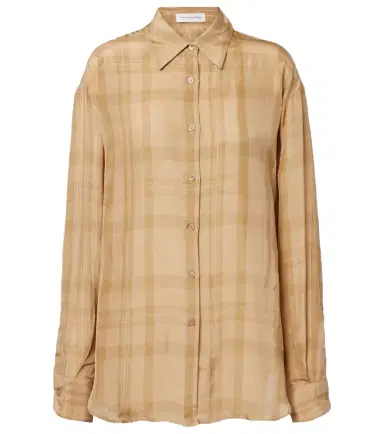 The Frankie Shop Peri checked twill shirt | Thumbnail 1 The Frankie Shop Peri checked twill shirt | Thumbnail 1