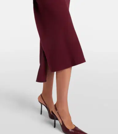 Victoria Beckham Victoria draped cady midi dress | Thumbnail 7 Victoria Beckham Victoria draped cady midi dress | Thumbnail 7
