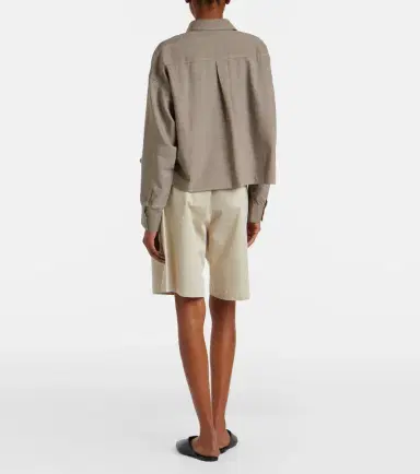 The Frankie Shop Marfa pleated cotton Bermuda shorts | Thumbnail 2 The Frankie Shop Marfa pleated cotton Bermuda shorts | Thumbnail 2