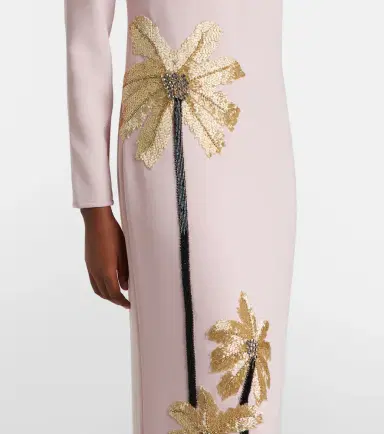 Costarellos Nevina crystal-embellished crêpe gown | Thumbnail 5 Costarellos Nevina crystal-embellished crêpe gown | Thumbnail 5