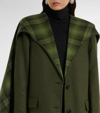 The Attico Scarf-detail wool-blend coat | Thumbnail 6 The Attico Scarf-detail wool-blend coat | Thumbnail 6