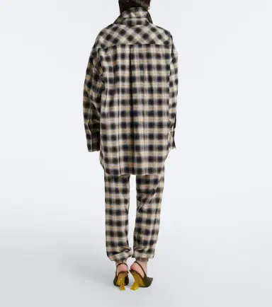 The Attico Checked cotton sweatpants | Thumbnail 3 The Attico Checked cotton sweatpants | Thumbnail 3