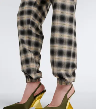 The Attico Checked cotton sweatpants | Thumbnail 4 The Attico Checked cotton sweatpants | Thumbnail 4