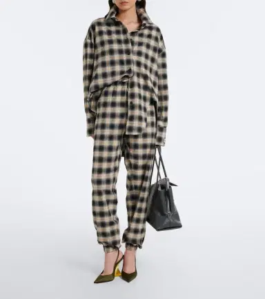 The Attico Checked cotton sweatpants | Thumbnail 6 The Attico Checked cotton sweatpants | Thumbnail 6