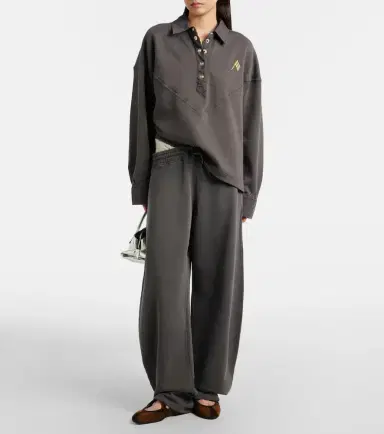 The Attico Cotton jersey barrel-leg sweatpants | Thumbnail 6 The Attico Cotton jersey barrel-leg sweatpants | Thumbnail 6