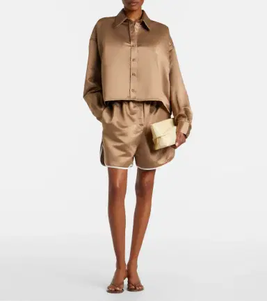 The Frankie Shop Adia satin shorts | Thumbnail 4 The Frankie Shop Adia satin shorts | Thumbnail 4