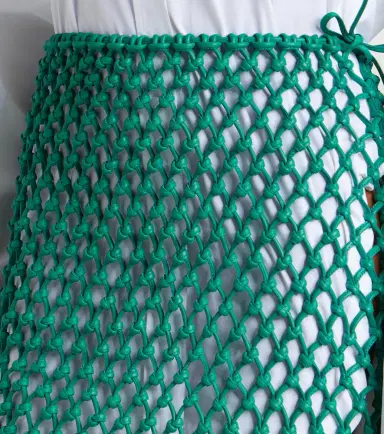 The Frankie Shop Nelaya macramé leather midi skirt | Thumbnail 3 The Frankie Shop Nelaya macramé leather midi skirt | Thumbnail 3
