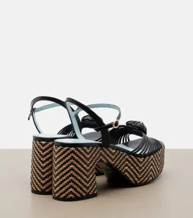 Valentino Garavani Caur Royal leather platform sandals | Thumbnail 3 Valentino Garavani Caur Royal leather platform sandals | Thumbnail 3