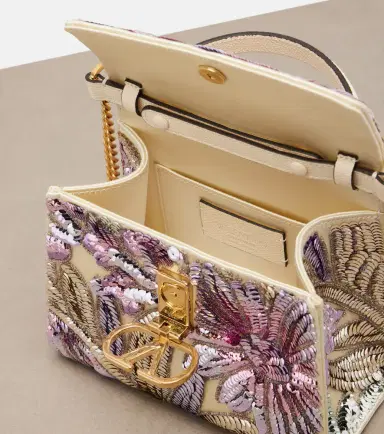 Valentino Garavani VSling Mini sequined satin top-handle bag | Thumbnail 2 Valentino Garavani VSling Mini sequined satin top-handle bag | Thumbnail 2