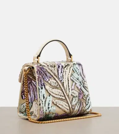 Valentino Garavani VSling Mini sequined satin top-handle bag | Thumbnail 4 Valentino Garavani VSling Mini sequined satin top-handle bag | Thumbnail 4