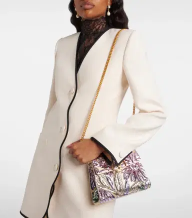 Valentino Garavani VSling Mini sequined satin top-handle bag | Thumbnail 5 Valentino Garavani VSling Mini sequined satin top-handle bag | Thumbnail 5