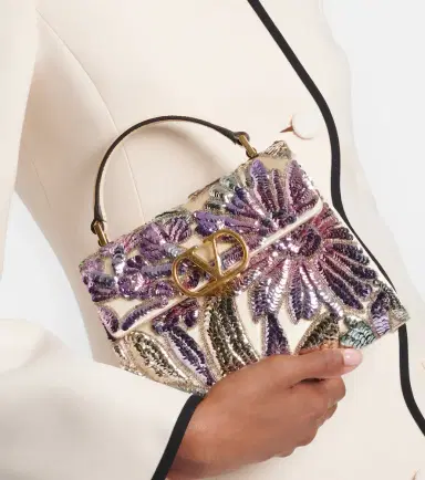 Valentino Garavani VSling Mini sequined satin top-handle bag | Thumbnail 6 Valentino Garavani VSling Mini sequined satin top-handle bag | Thumbnail 6