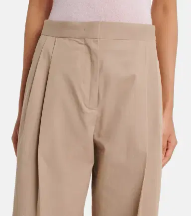 Jil Sander Pleated cotton twill wide-leg pants | Thumbnail 3 Jil Sander Pleated cotton twill wide-leg pants | Thumbnail 3