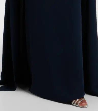 Oscar de la Renta Embellished caped silk-blend gown | Thumbnail 3 Oscar de la Renta Embellished caped silk-blend gown | Thumbnail 3
