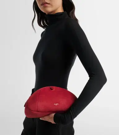 Alaia Alaïa Purse Small suede clutch | Thumbnail 5 Alaia Alaïa Purse Small suede clutch | Thumbnail 5