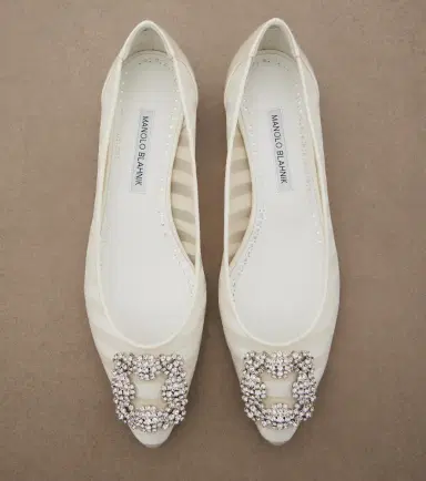 Manolo Blahnik Hangisi embellished organza ballet flats | Thumbnail 3 Manolo Blahnik Hangisi embellished organza ballet flats | Thumbnail 3