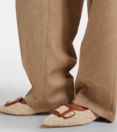 Manolo Blahnik Maylura raffia-effect slingback flats | Thumbnail 6 Manolo Blahnik Maylura raffia-effect slingback flats | Thumbnail 6
